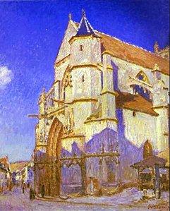 l'Eglise Notre-Dame par Sisley